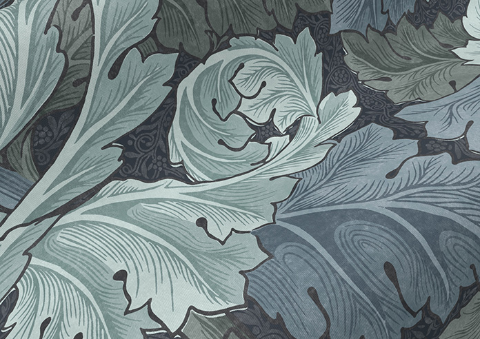 William Morris At Home Acanthus, Indigo - Roller Blind - Image 4
